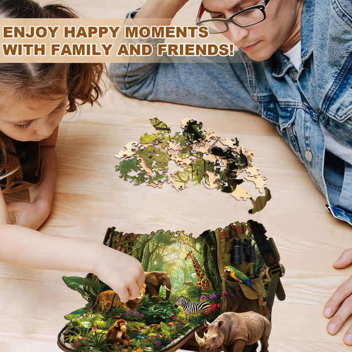 Rainforest Quest Wooden Jigsaw Puzzle