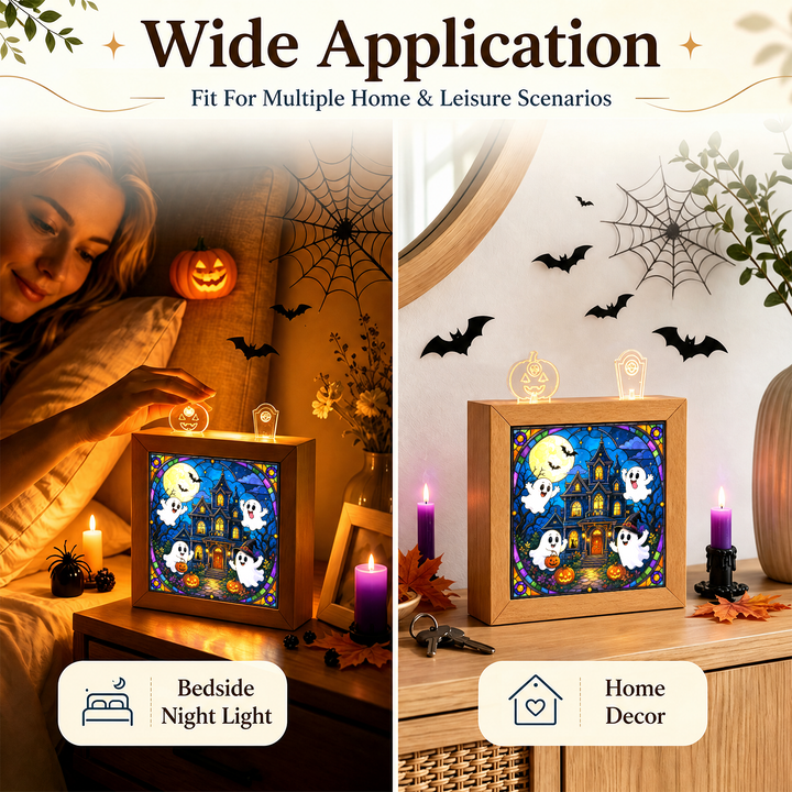 Acrylic Puzzle Night Light - Haunted House