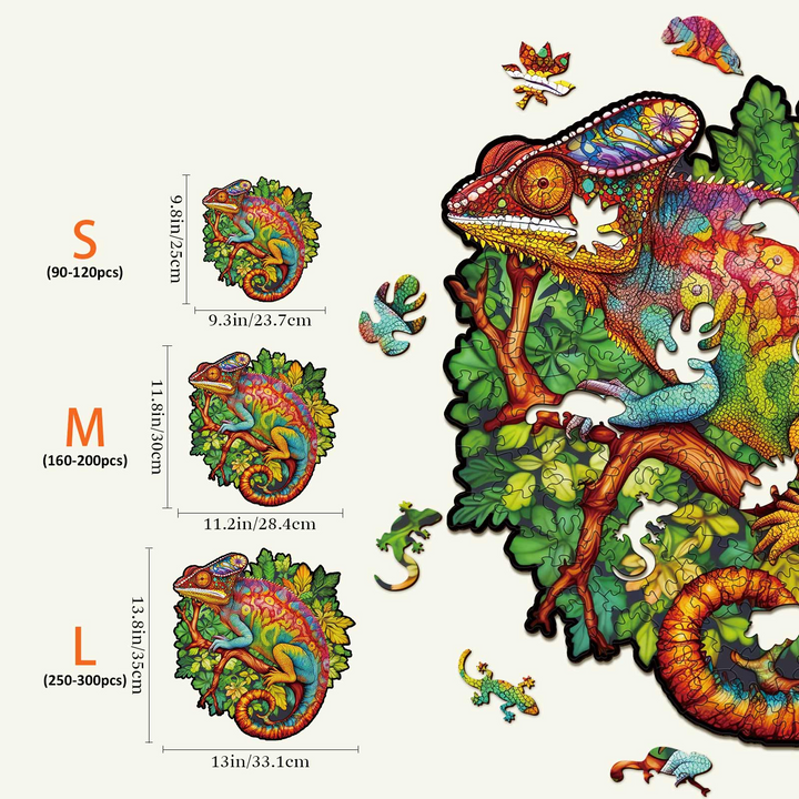 Chameleon Wooden Jigsaw Puzzle