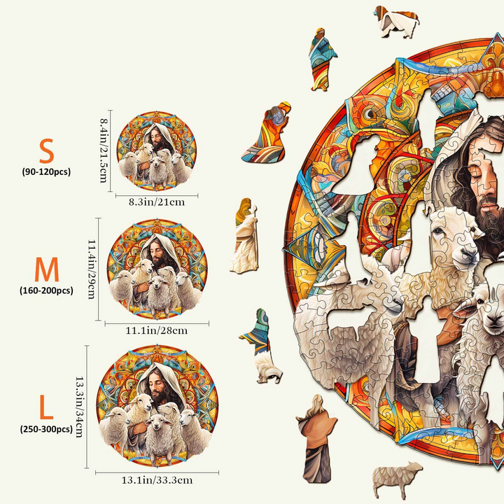 Puzzle en bois Jésus Berger