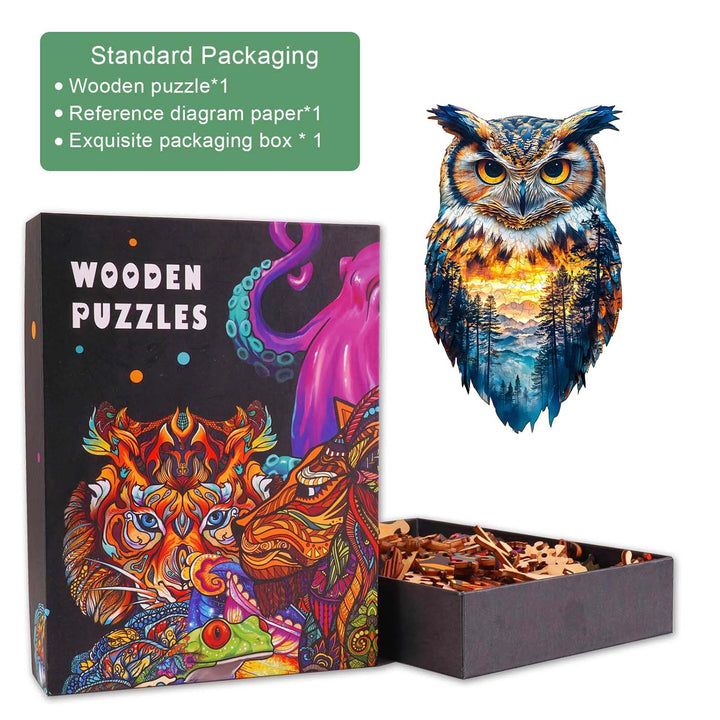 Forest Owl Wooden Jigsaw Puzzle