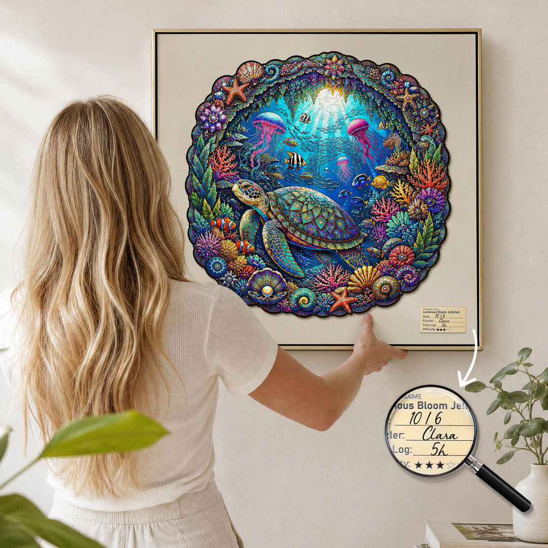 Sunlit Abyss Wooden Jigsaw Puzzle