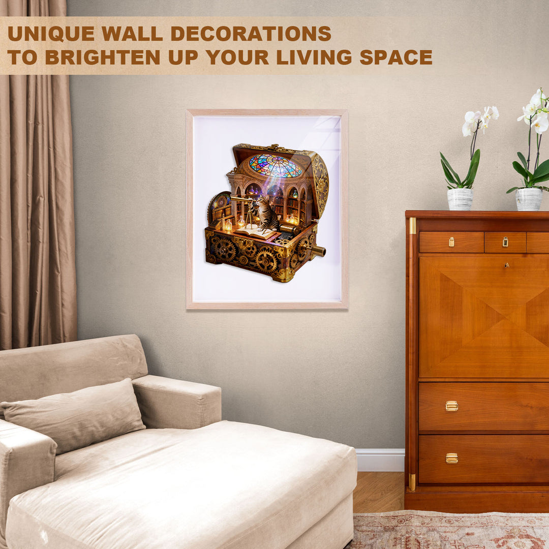 Kitten Music Box Wooden Jigsaw Puzzle