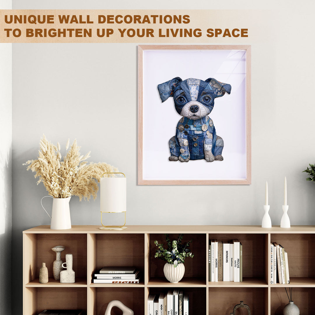 Cowboy Puppy Wooden Jigsaw Puzzle