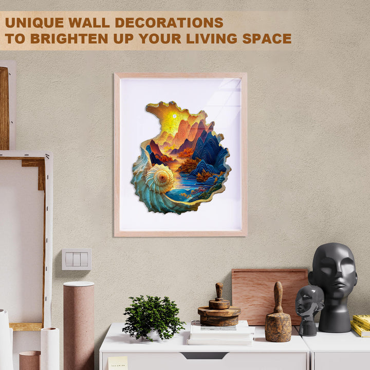 Conch scenery Wooden Jigsaw Puzzle