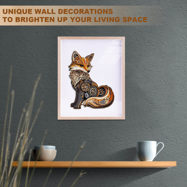3D Gear fox Wooden Jigsaw Puzzle