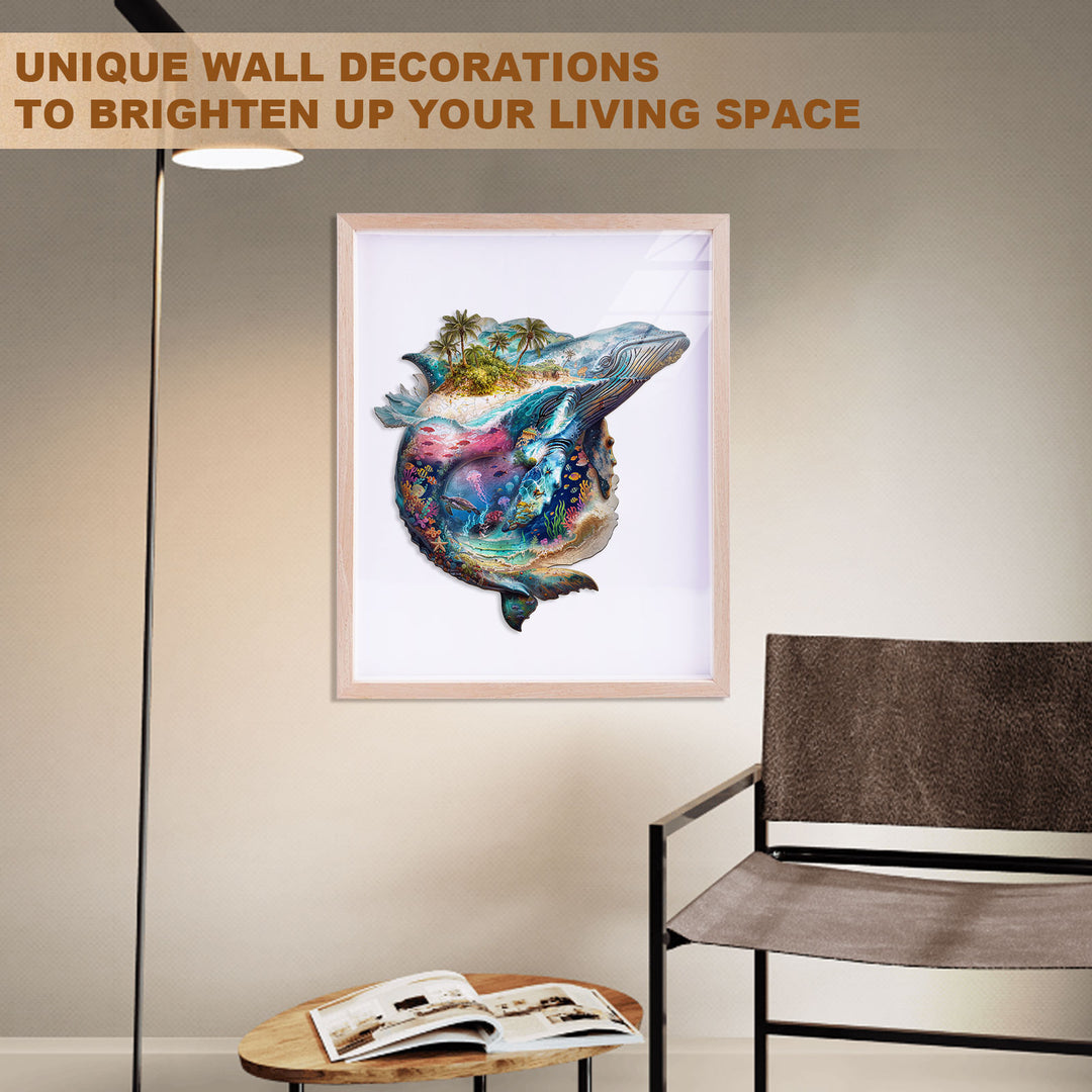 Sea Of Whales Wooden Jigsaw Puzzle