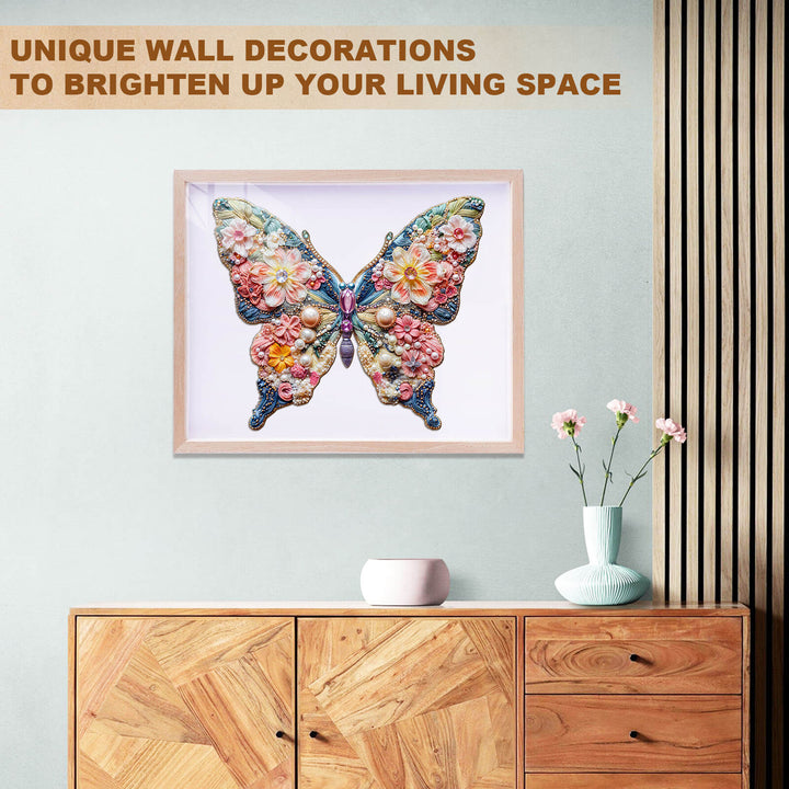 Jewelry Butterfly Wooden Jigsaw Puzzle