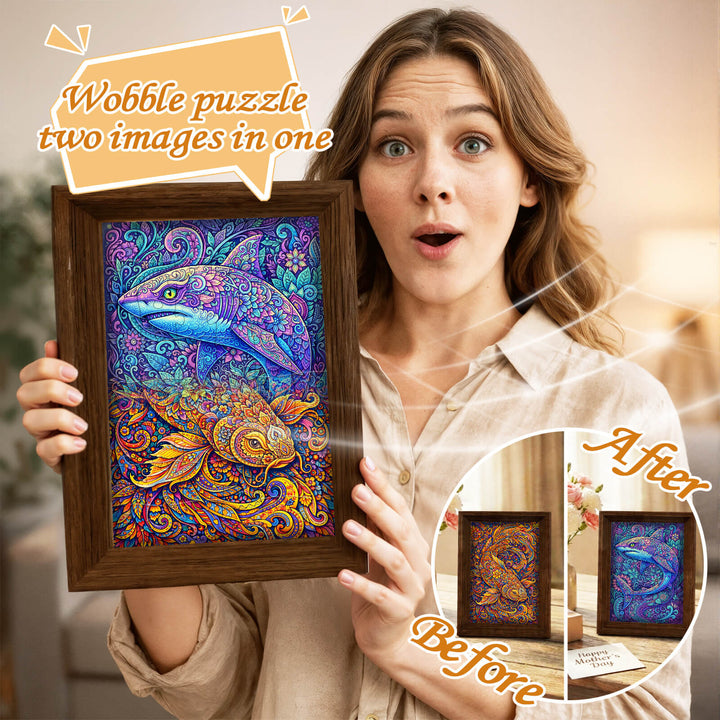 The Shark Within - Morphing Lenticular Puzzle