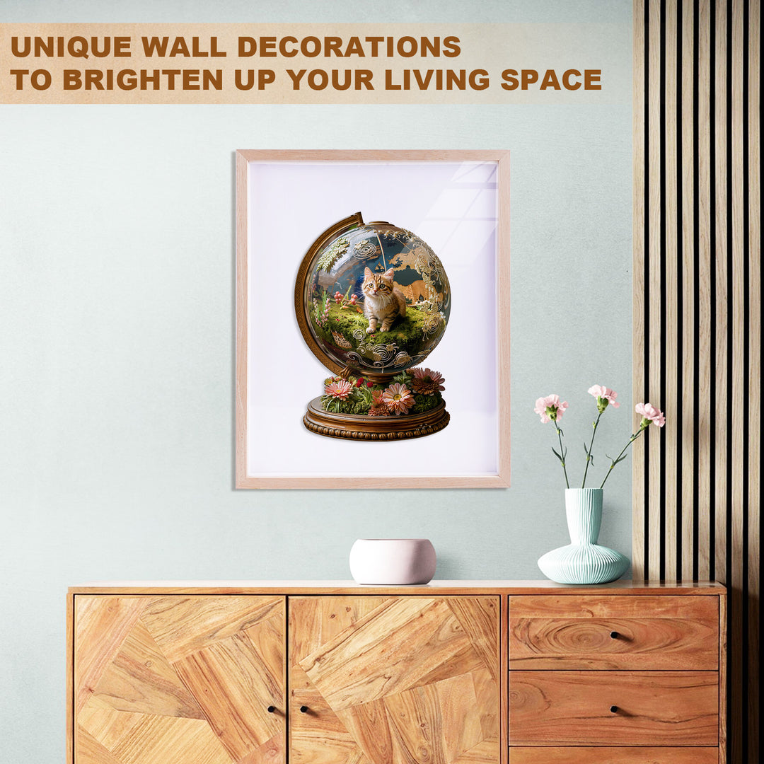 Cat’s Planet Wooden Jigsaw Puzzle