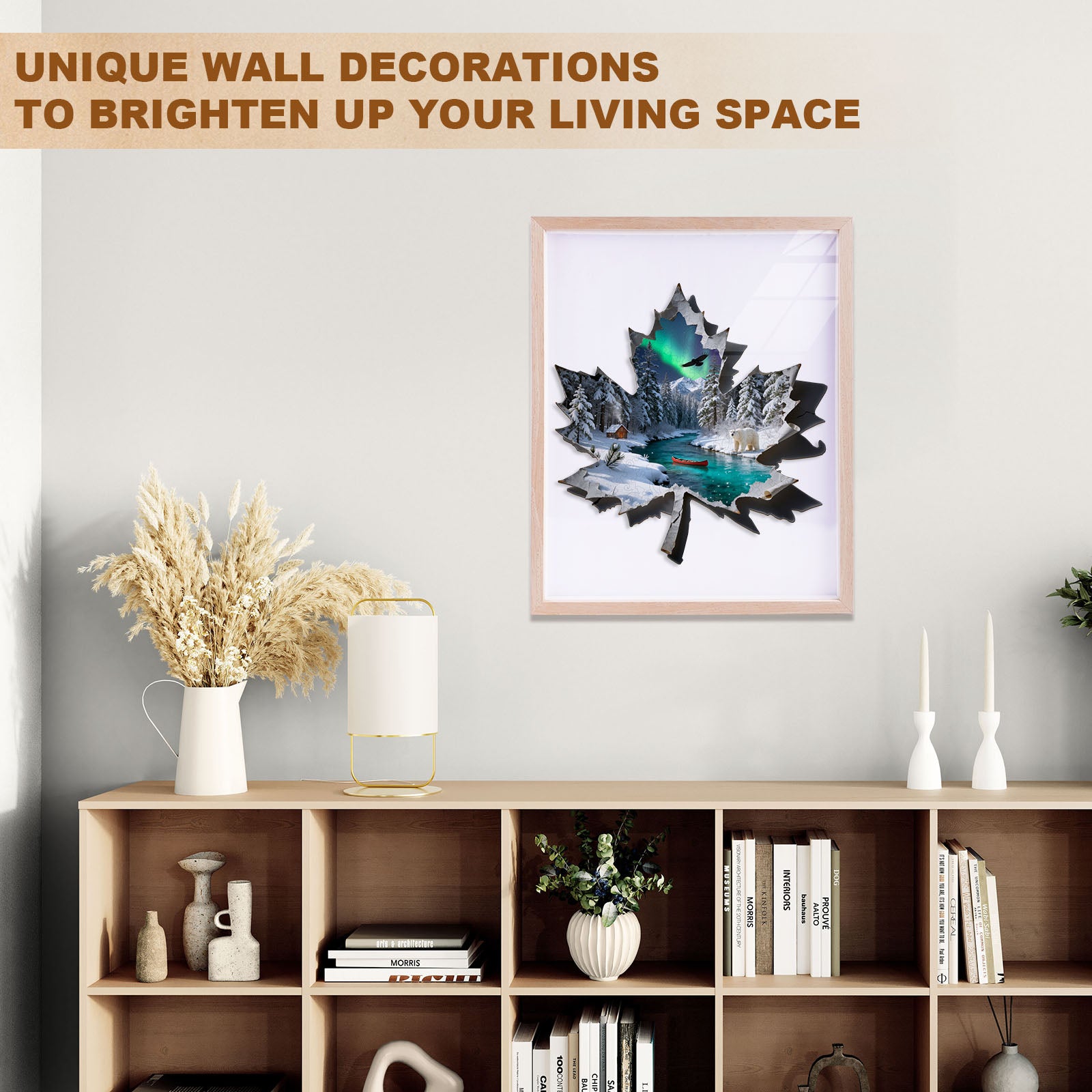 Winter Paper Leaf Wooden Jigsaw Puzzle