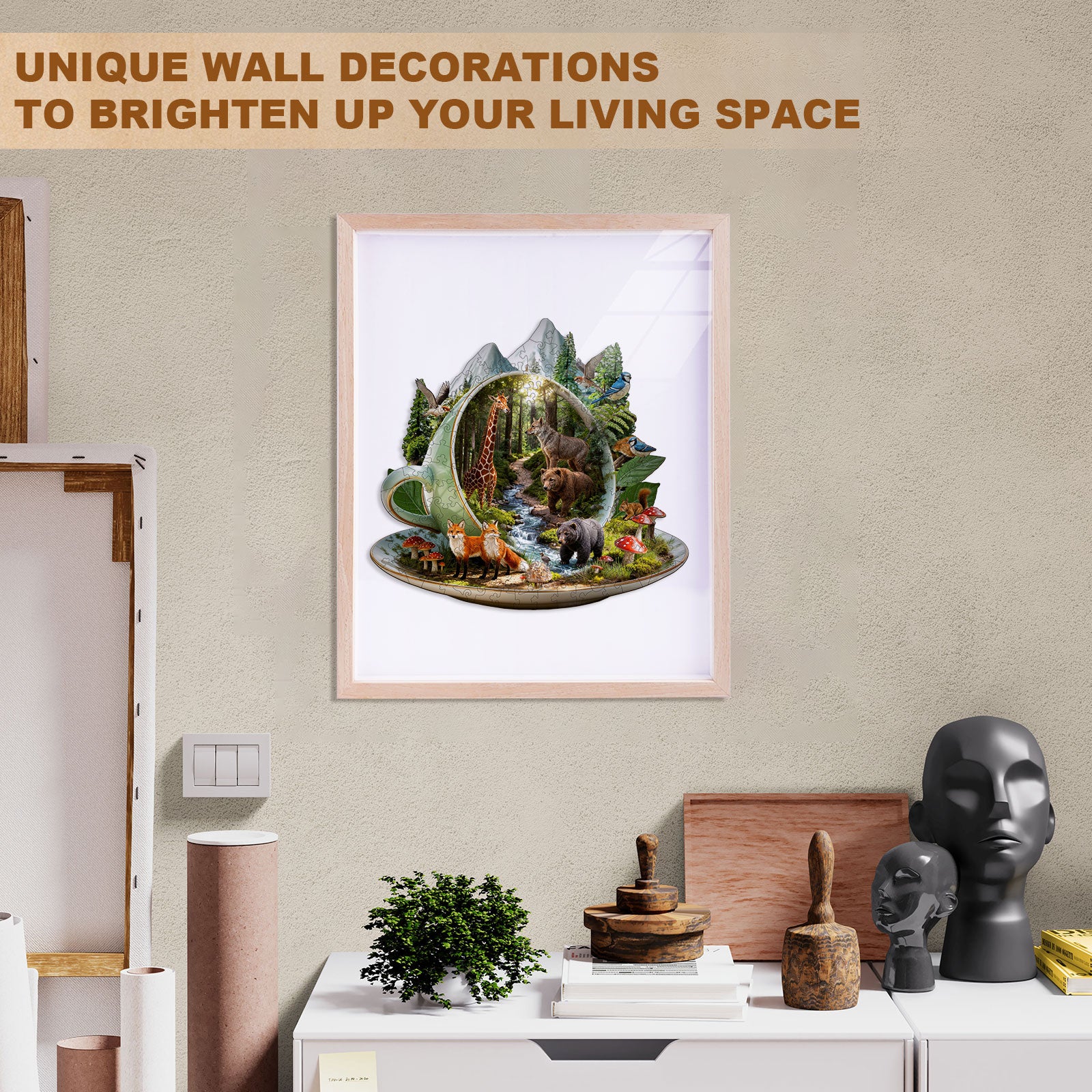 teacup forest Wooden Jigsaw Puzzle