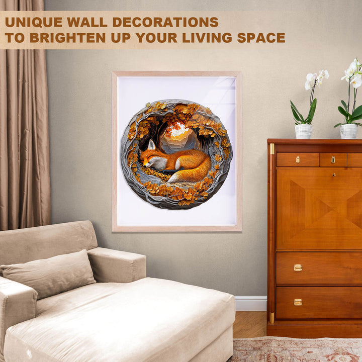3D fox Wooden Jigsaw Puzzle