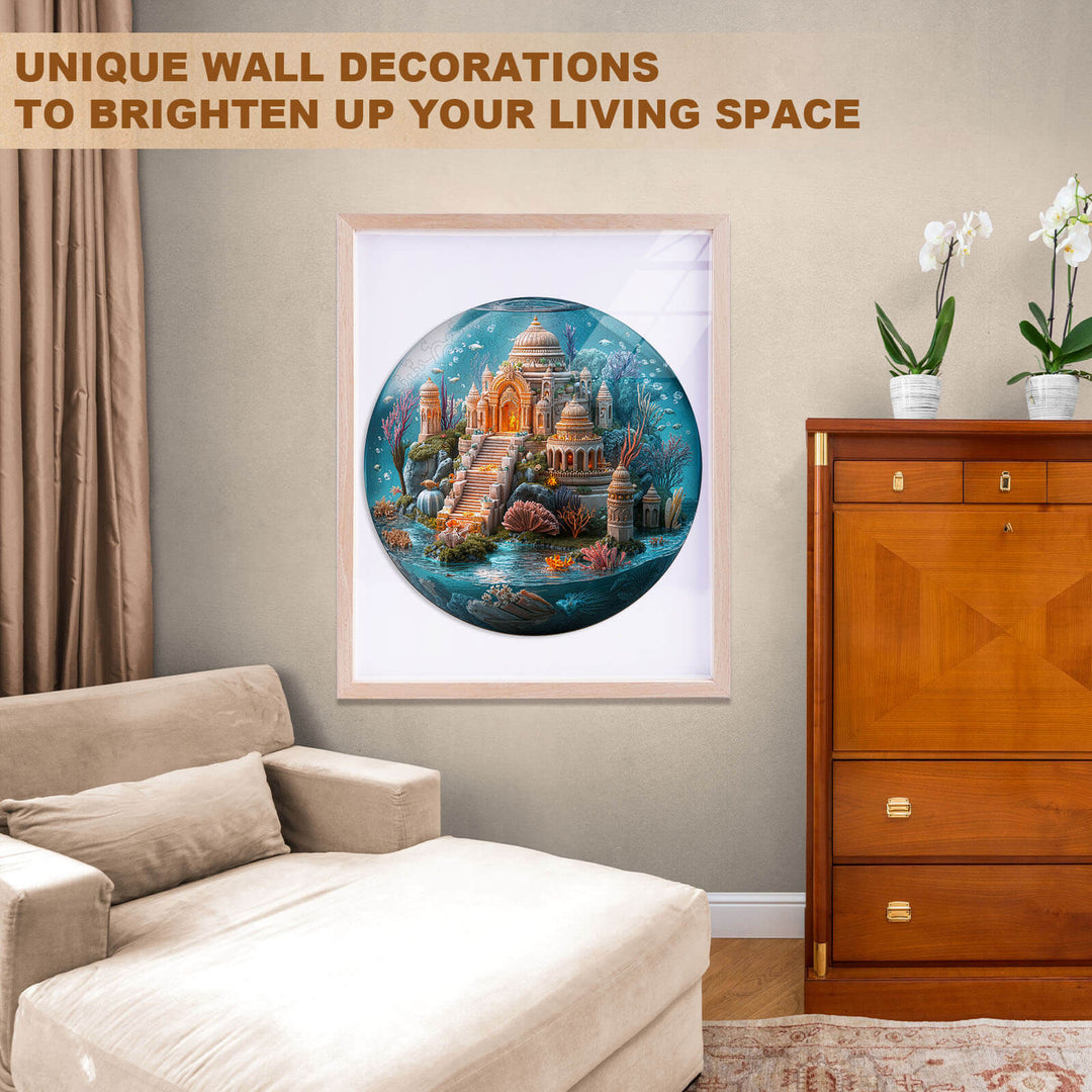Puzzle en bois Mandala sous-marin Temple