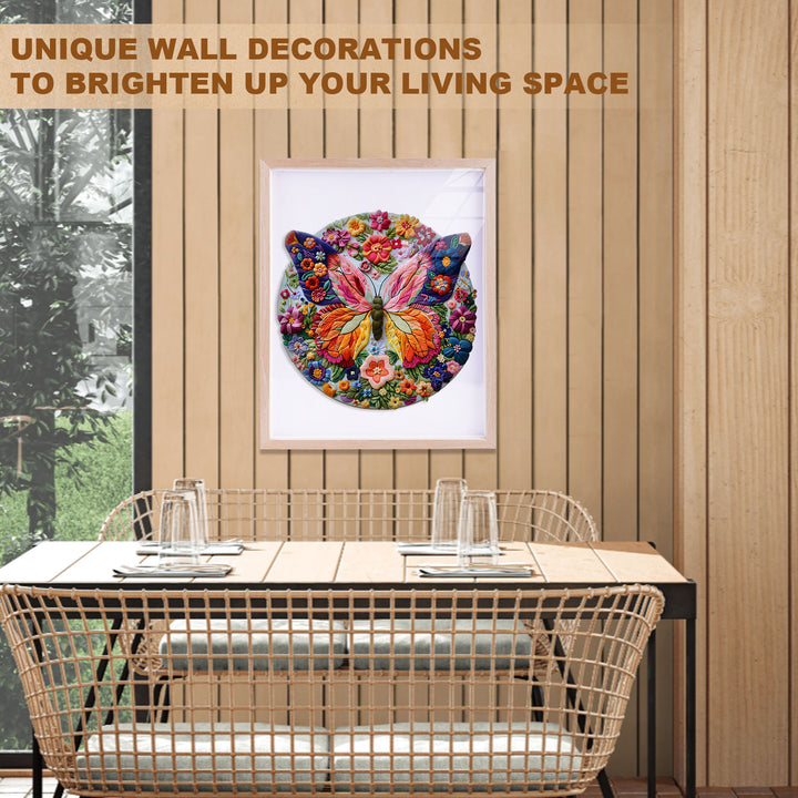 Woven Butterfly Wooden Jigsaw Puzzle