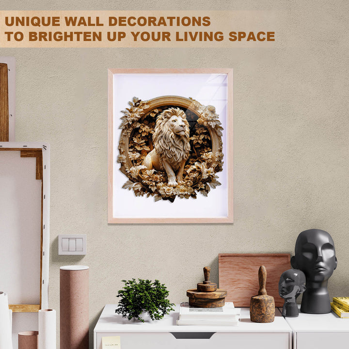 Forest lion Wooden Jigsaw Puzzle