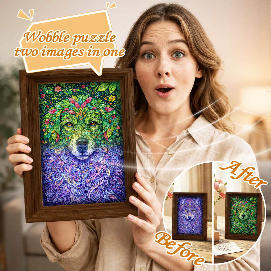 The Wolf Within - Morphing Lenticular Puzzle