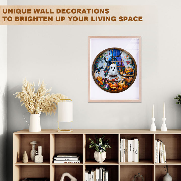 halloween party Wooden Jigsaw Puzzle