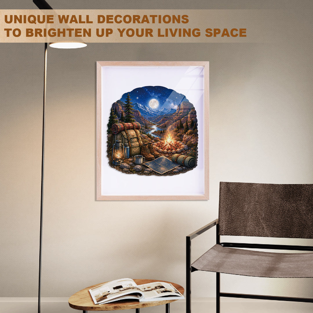 Moonlit Quest  Wooden Jigsaw Puzzle