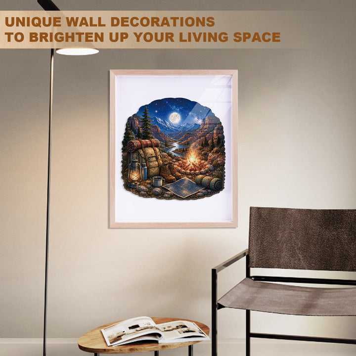 Moonlit Quest  Wooden Jigsaw Puzzle