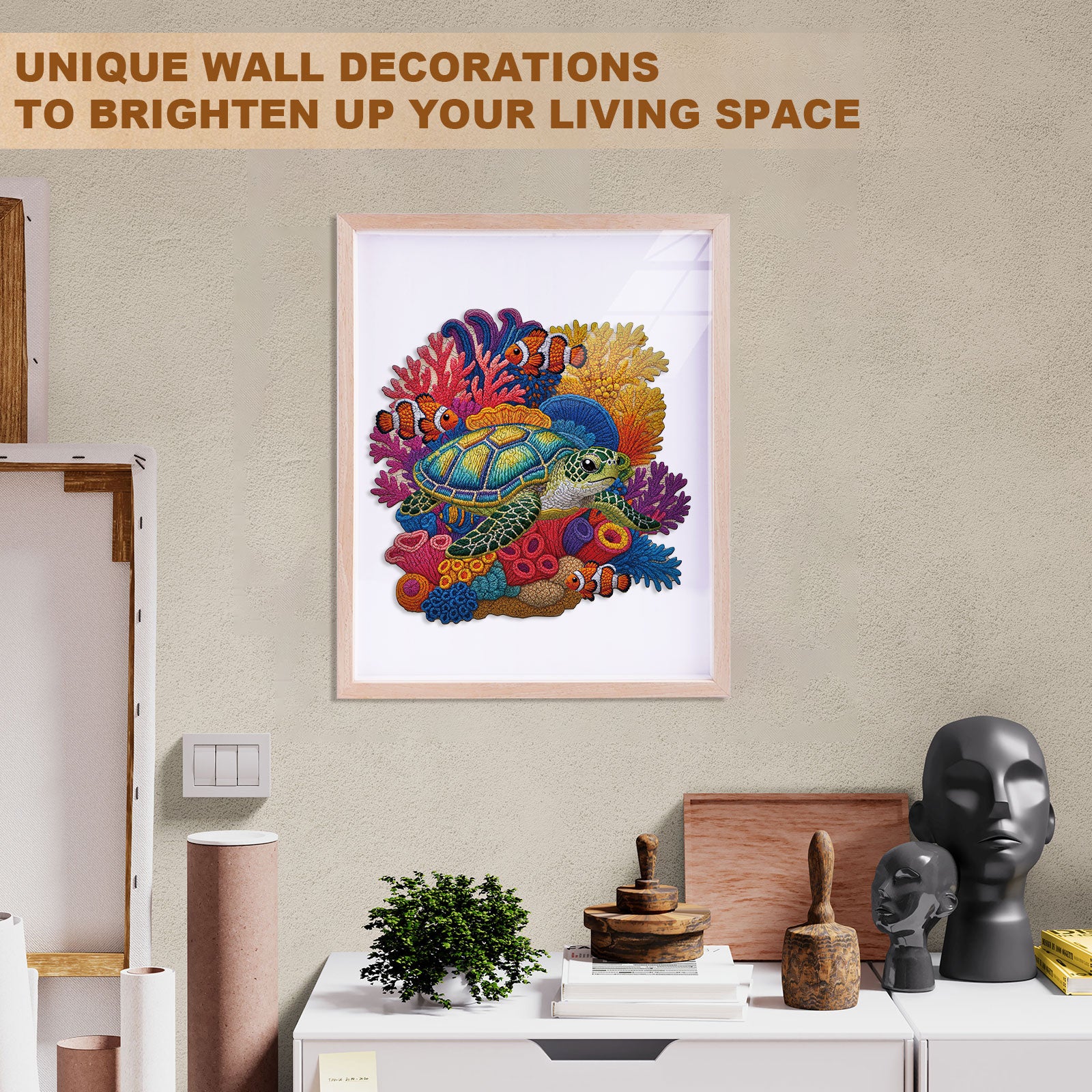 Woven Turtle Wooden Jigsaw Puzzle