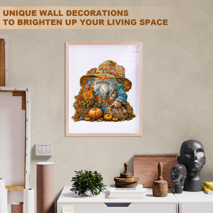 Golden Gnome Wooden Jigsaw Puzzle