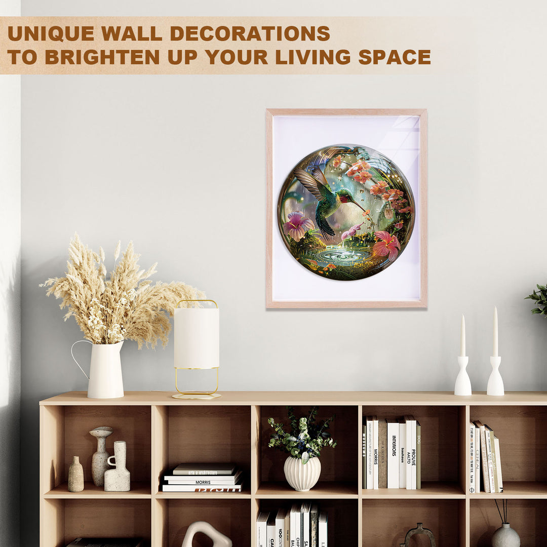 Hummy Raindrop Wooden Jigsaw Puzzle