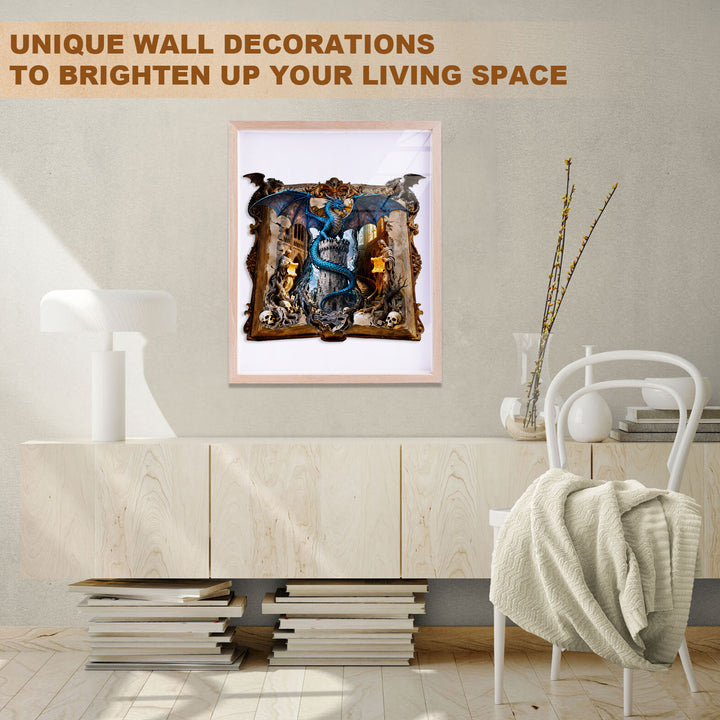 Tower Dragon Story Wooden Jigsaw Puzzle