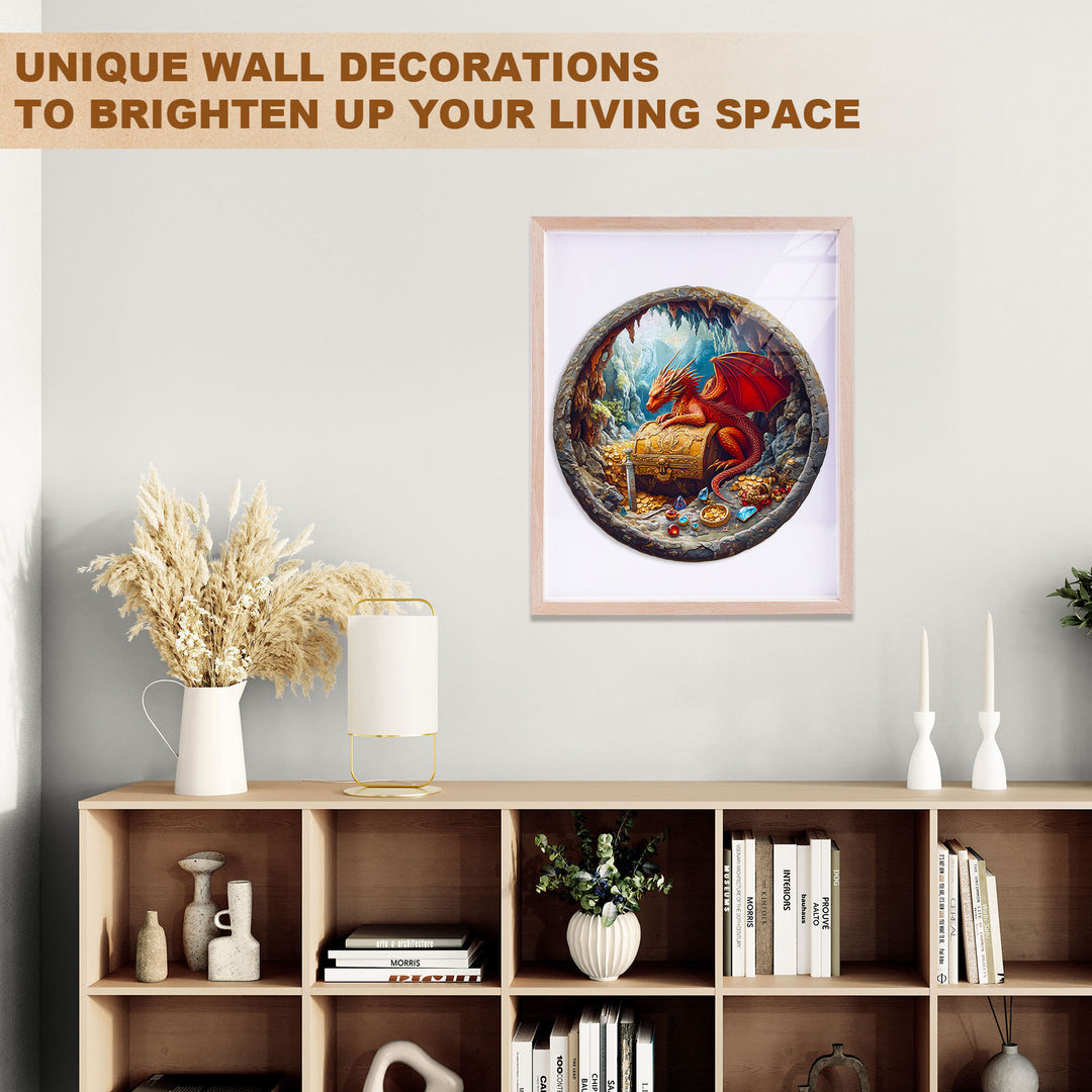 Dragon's Treasure Wooden Jigsaw Puzzle