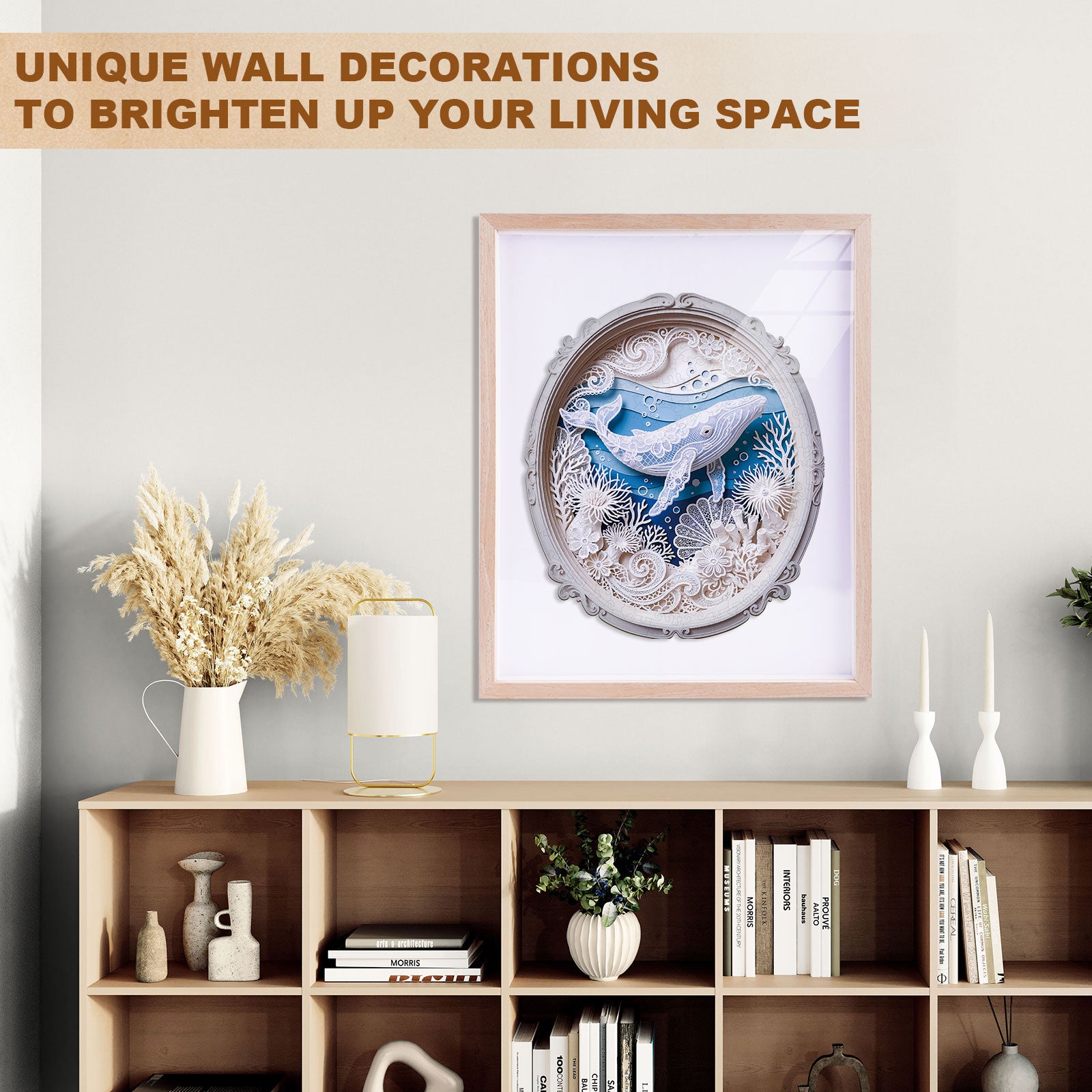 Ocean Whale Wooden Jigsaw Puzzle