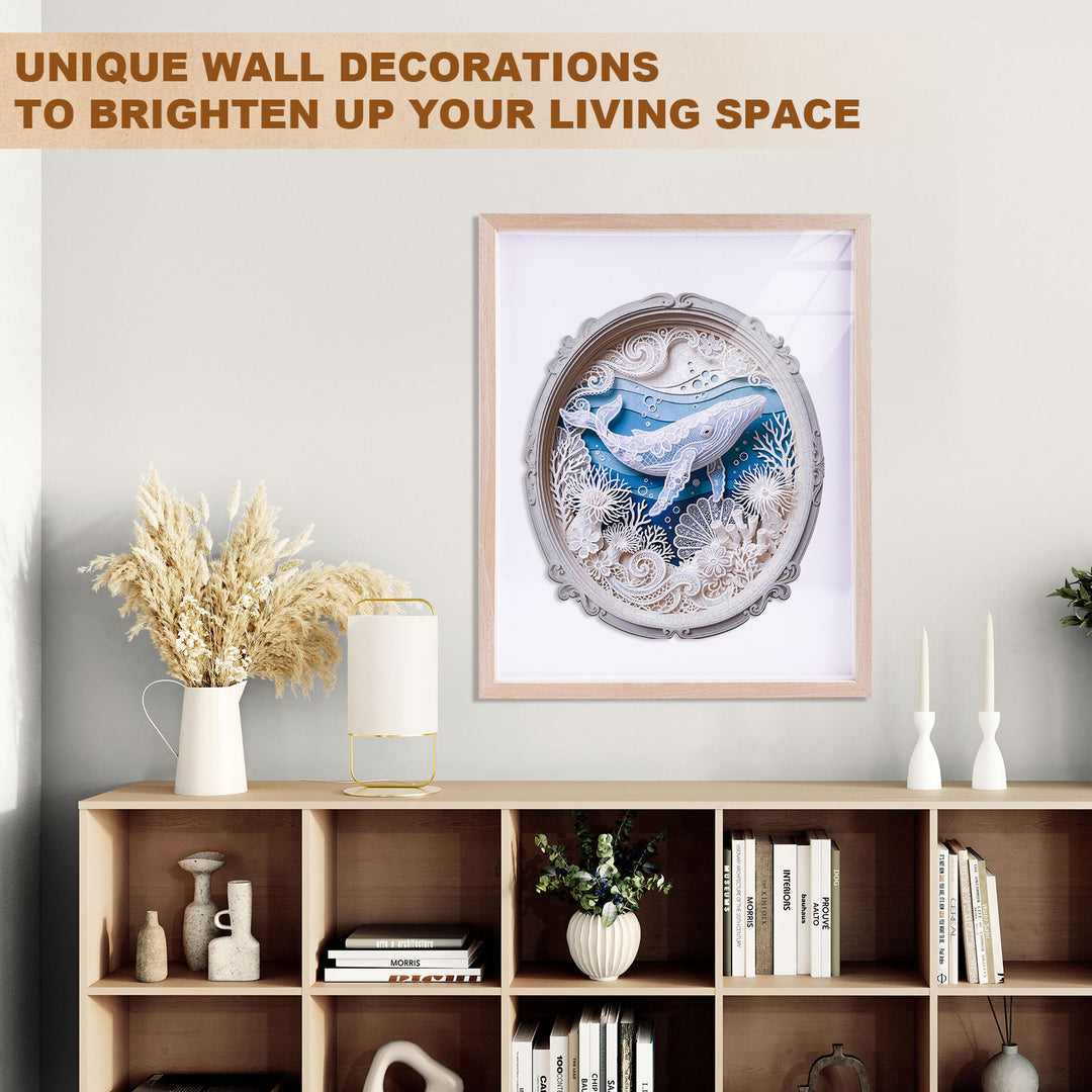 Ocean Whale Wooden Jigsaw Puzzle
