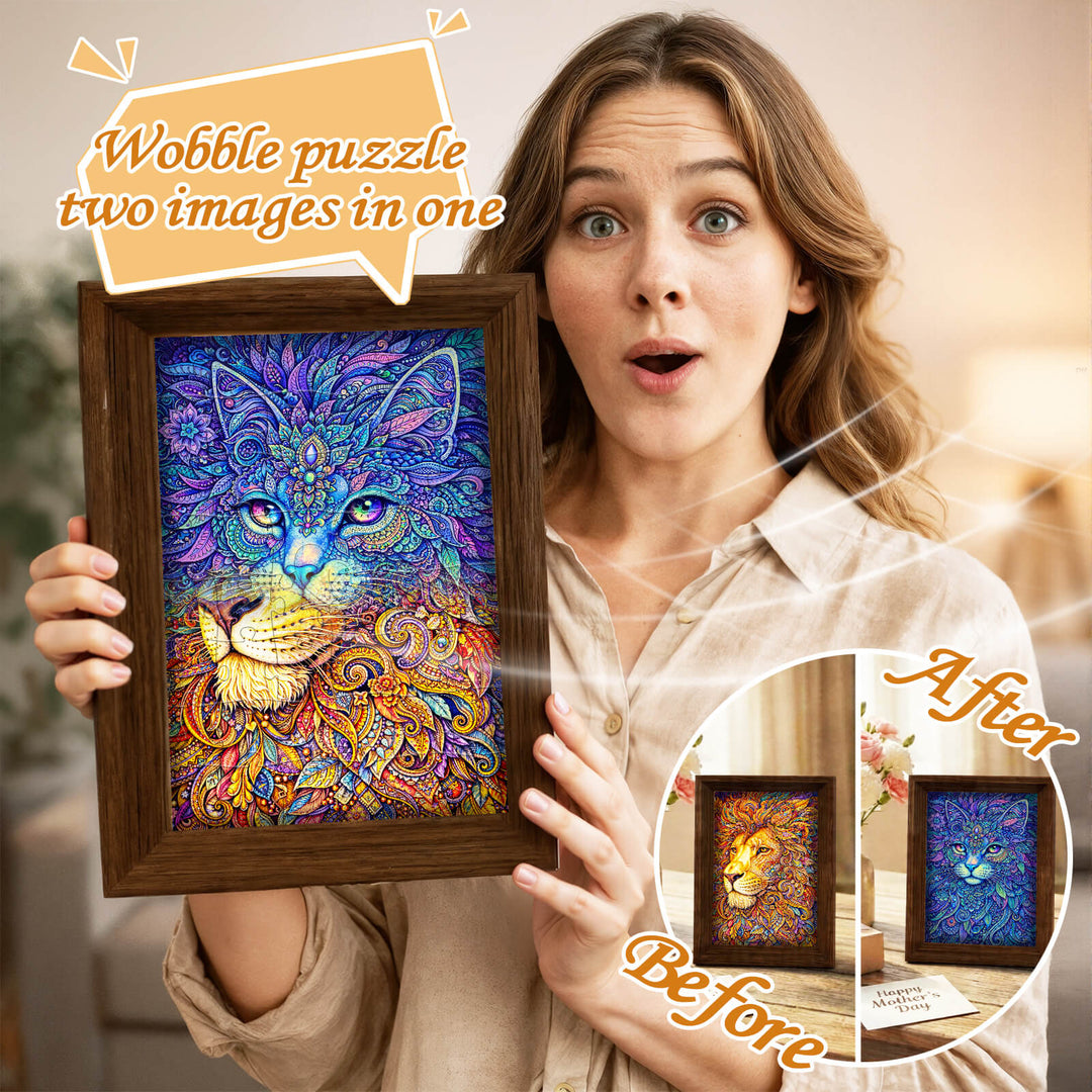 The Lion Within - Morphing Lenticular Puzzle