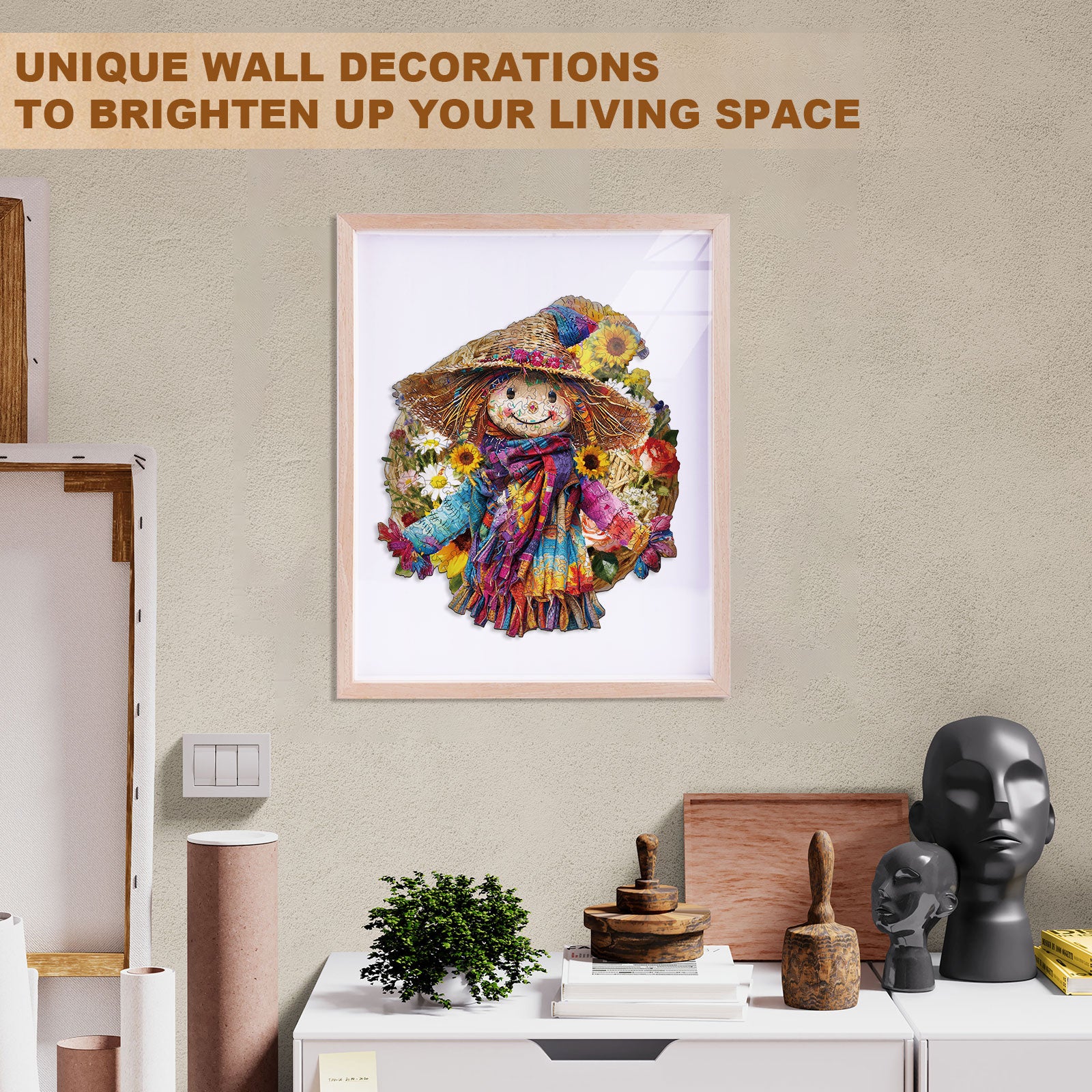 Straw Maiden Wooden Jigsaw Puzzle