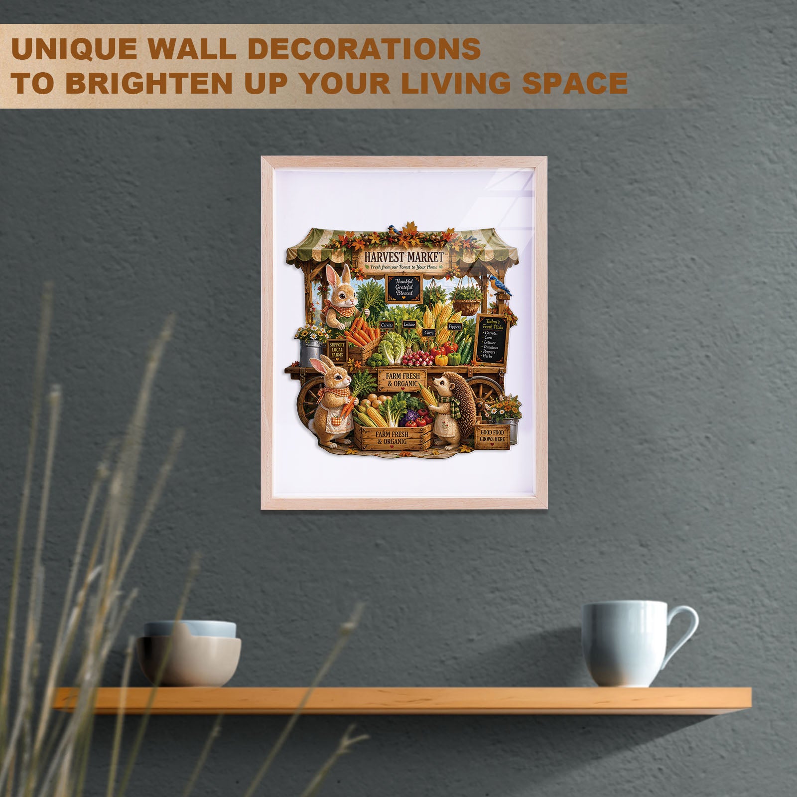 Fresh Market Wooden Jigsaw Puzzle