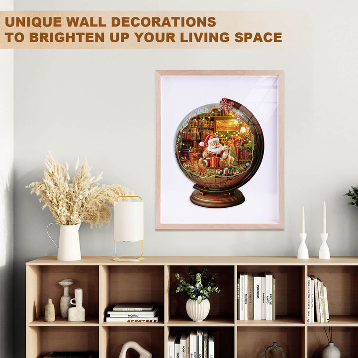 Christmas globe Wooden Jigsaw Puzzle