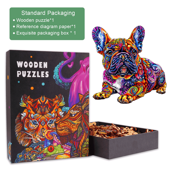 Puzzle en bois Bouledogue français