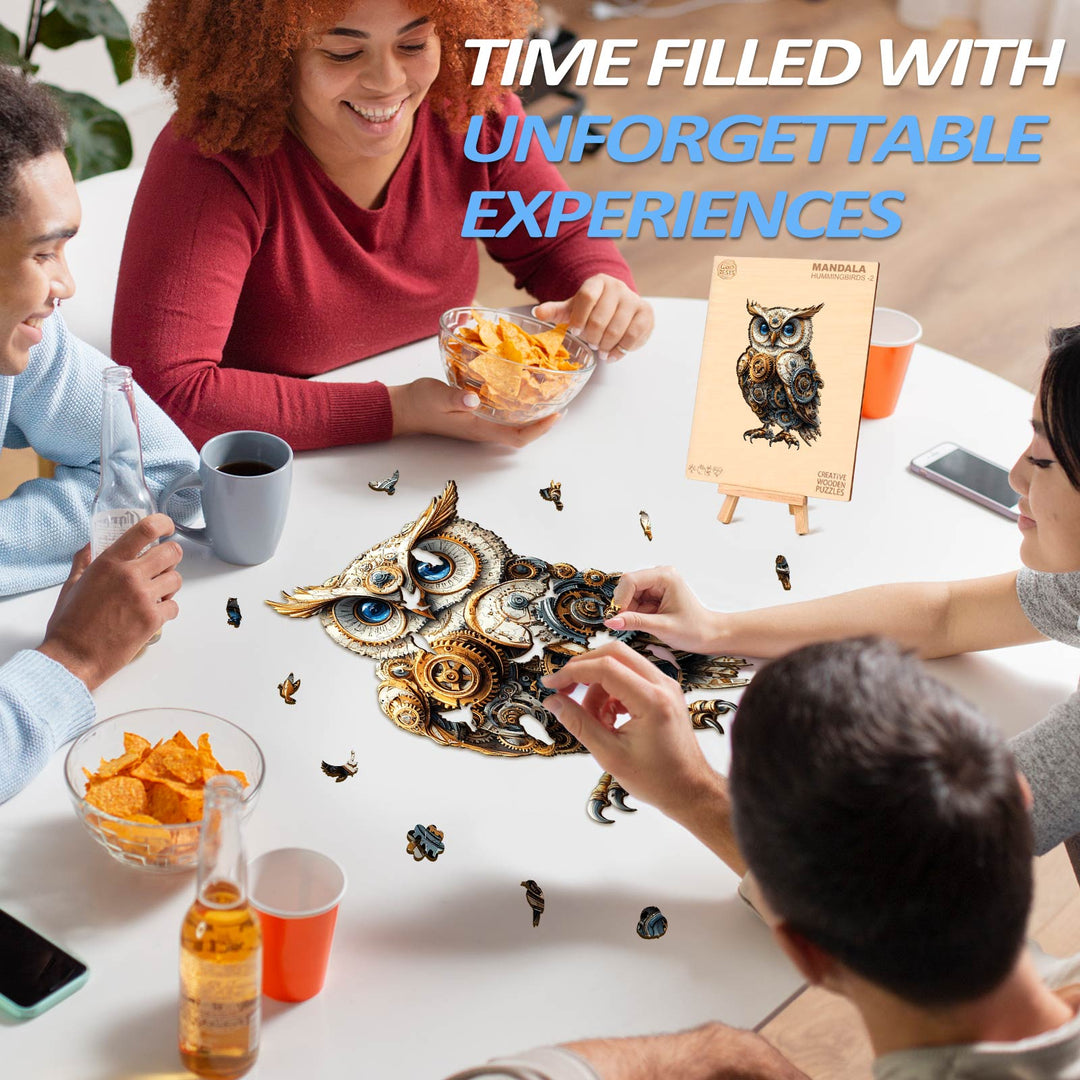 Mechanical Owl Wooden Jigsaw Puzzle