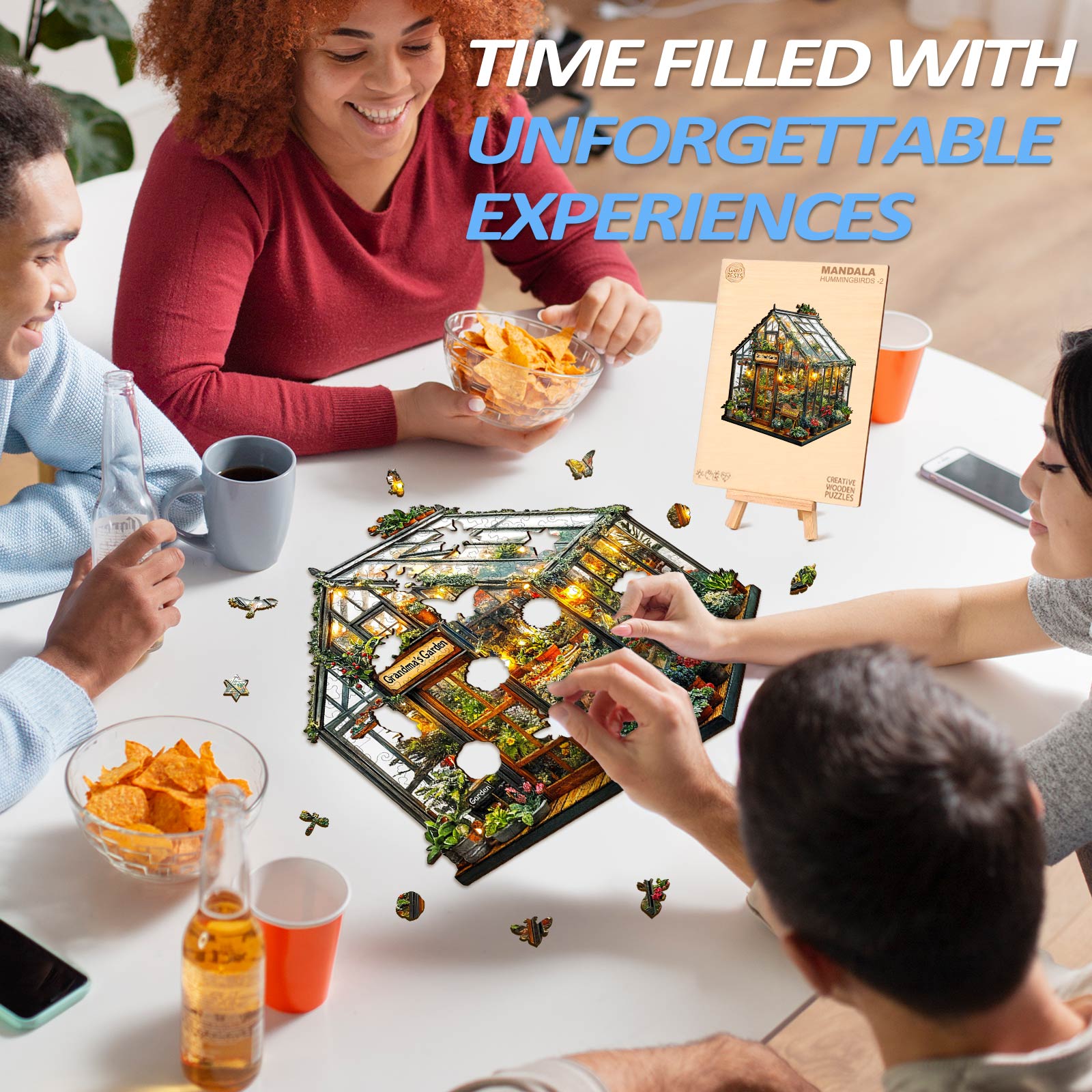 Grandma's Garden Wooden Jigsaw Puzzle