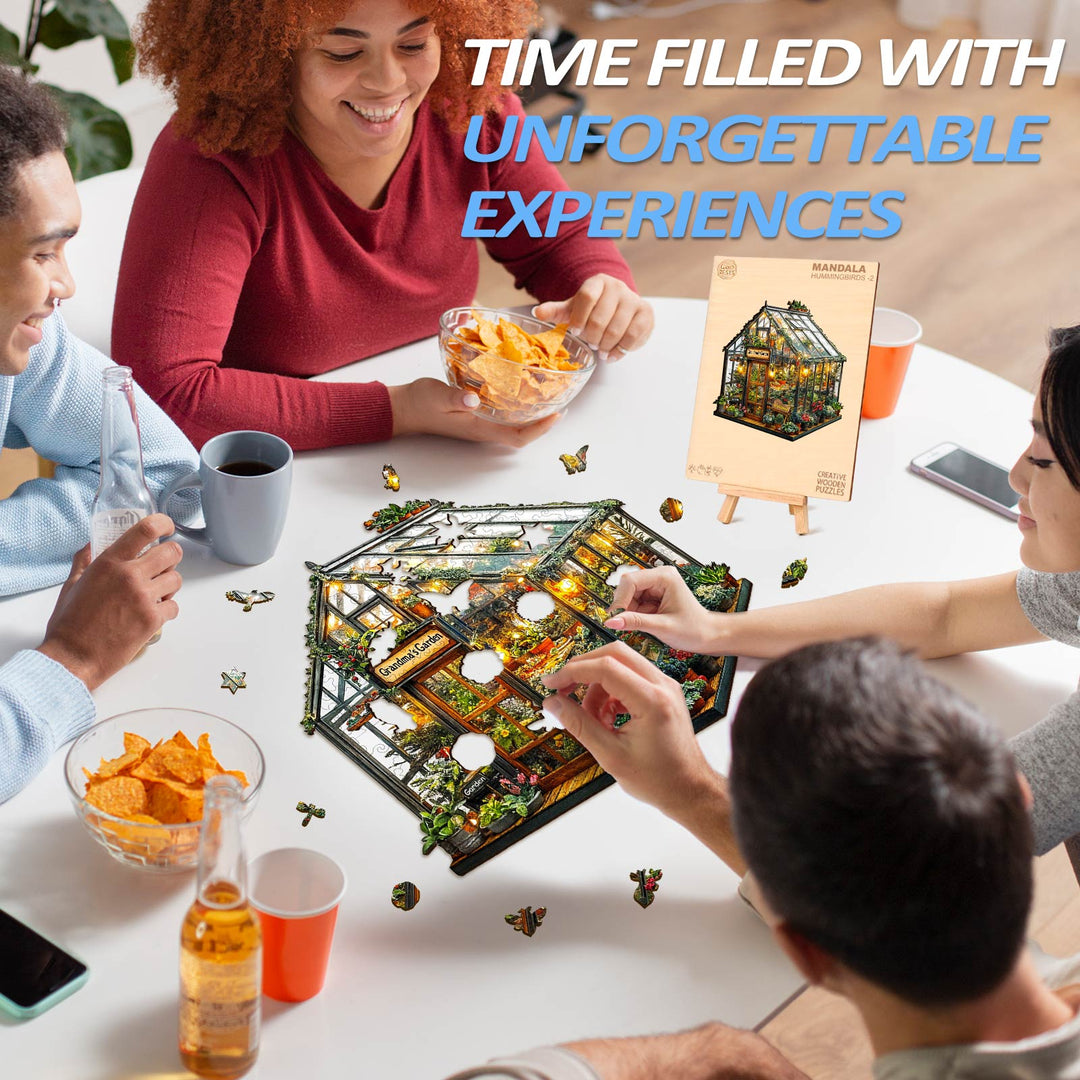 Grandma's Garden Wooden Jigsaw Puzzle