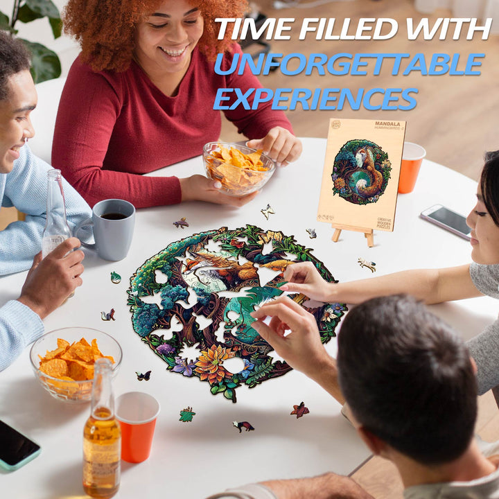 Yin Yang Fuchs-3 Holzpuzzle