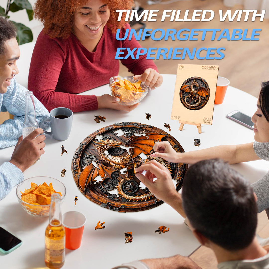 3D Mechanischer Drache-1 Holzpuzzle