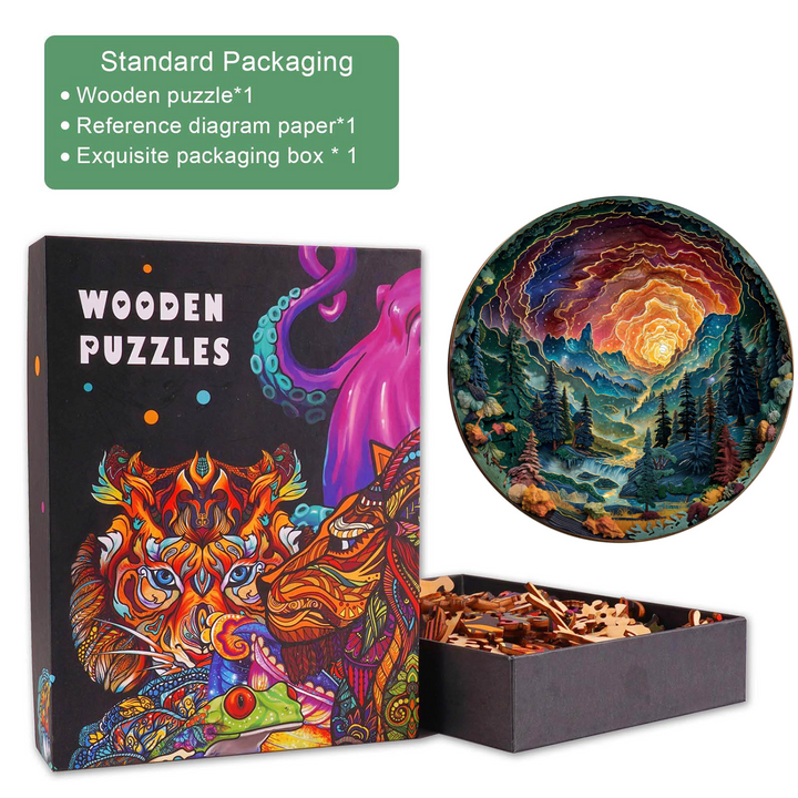 Puzzle en bois 3D ciel de grotte