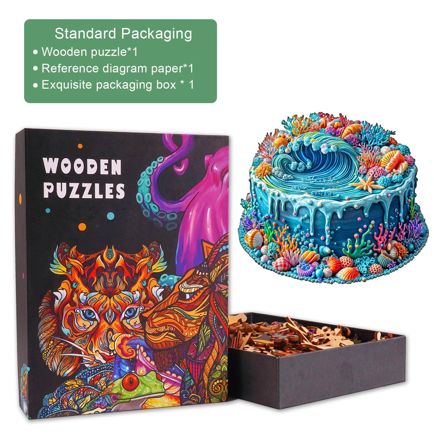 Puzzle en bois Ocean Cake