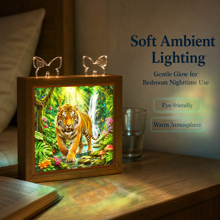 Acrylic Puzzle Night Light - Jungle Tiger King
