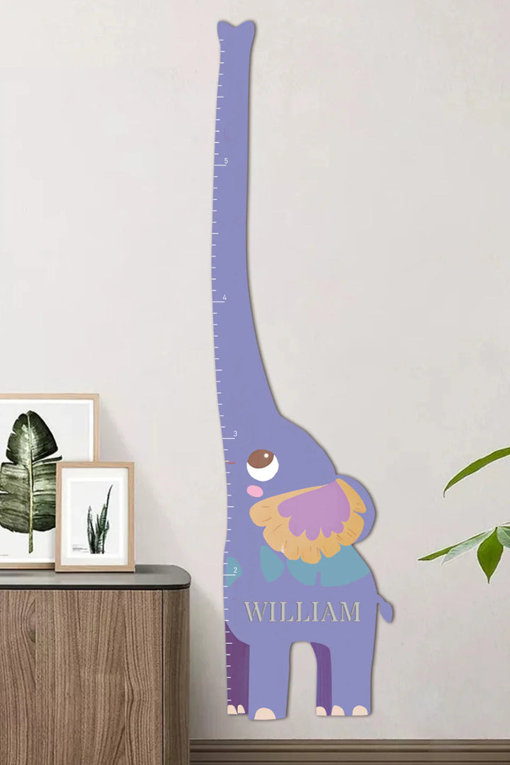 Règle de croissance éléphant en bois personnalisée