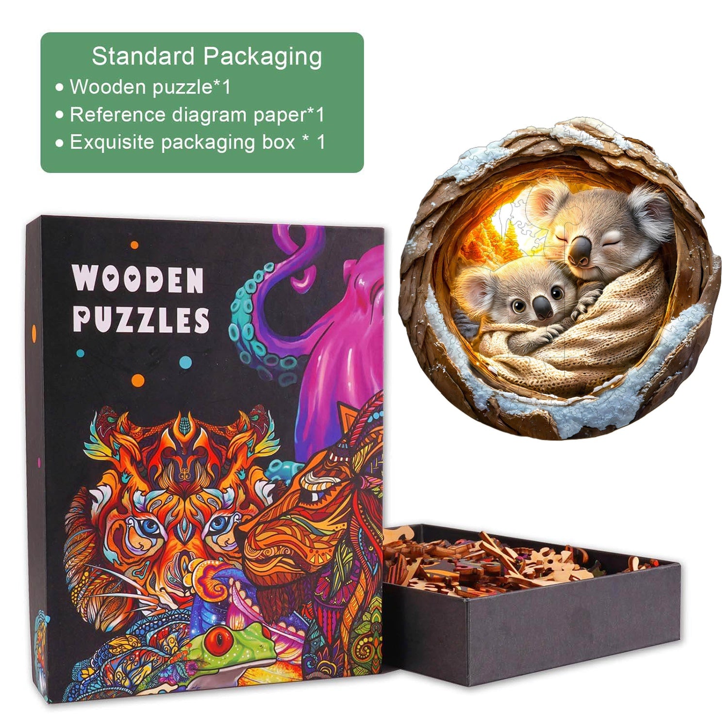 3D Aus Mamas Armen Holzpuzzle