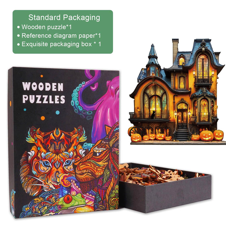 witch's house Wooden Jigsaw Puzzle