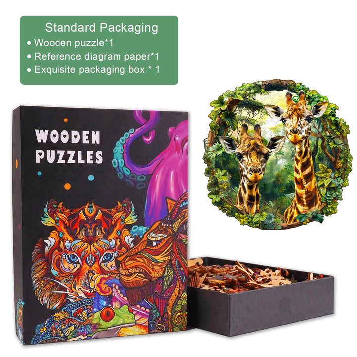 Giraffe-2 Holzpuzzle