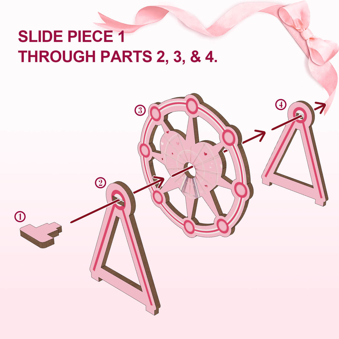 Valentine Kittyland Wooden Jigsaw Puzzle