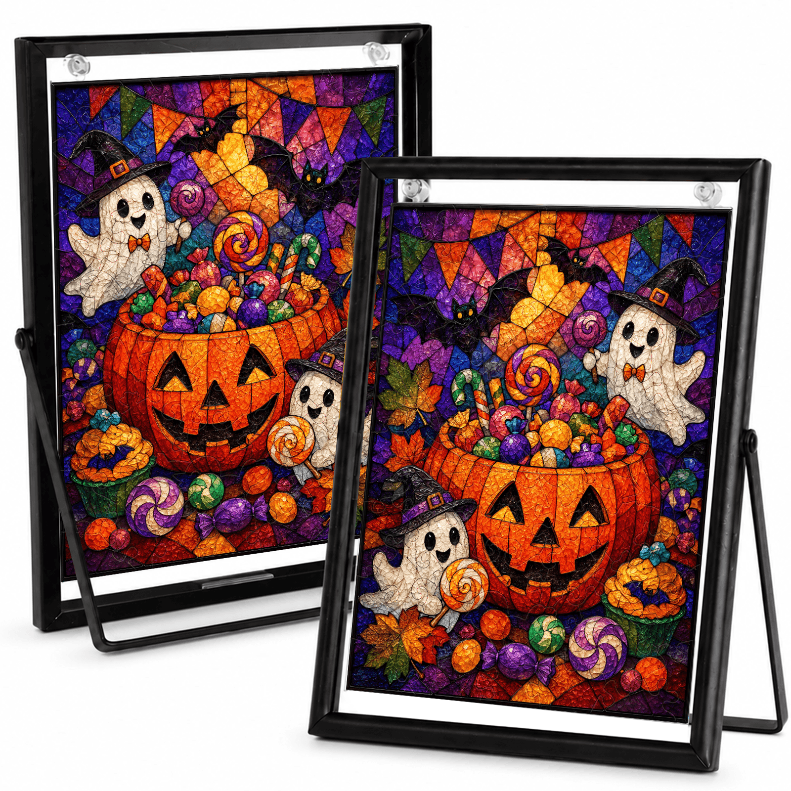 Acrylic Puzzle Art – Spooky Ghost Candy Halloween Night